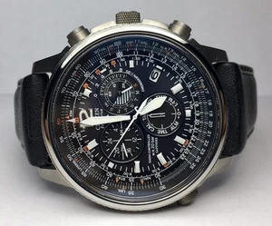 Orologio solare radio Citizen As4050-51E Promaster titanio cronografo vetro zaffiro ottimo! - Foto 1 di 12