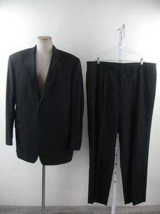 Men's 46L Calvin Klein Black Formal Tuxedo Suit Pants 41 X 32 100% Wool 2-Button - Picture 1 of 24