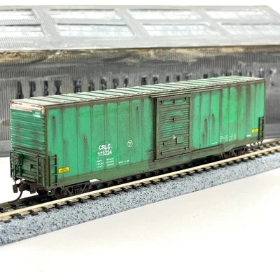 Micro-Trains Custom N Scale Coe Rail 60ft Hi-Cube Boxcar Weathered CRLE 17322 - Image 1 of 4
