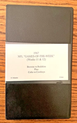1967 NFL Games of the Week (11/12) Browns Colts et al. Rare Sportsfilms VHS - Image 1 of 2