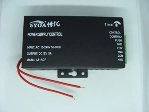 Unidad de control de fuente de alimentación eléctrica 12V 5A puerta controlador de bloqueo de acceso CC A+ - Imagen 1 de 19