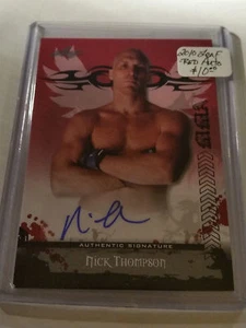 2010 Leaf MMA Autographs Red #AUNT1 Nick Thompson - Picture 1 of 1