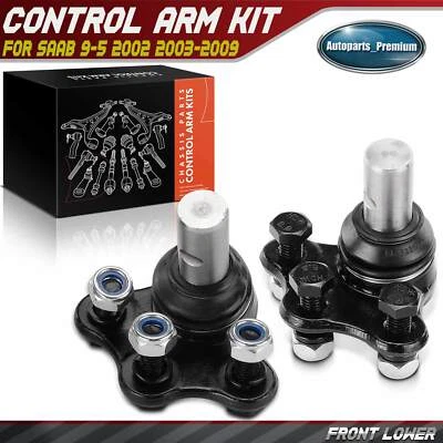 2 piezas rótula lateral inferior delantera conductor y pasajero para Saab 9-5 2002 2003-2009 Foto 1 de 4