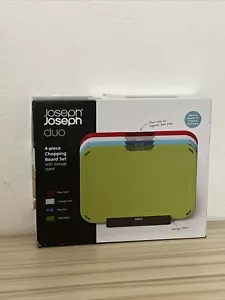 Joseph Joseph Duo 4 Piece Chopping Board Set with Storage Stand - Picture 1 of 9