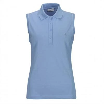 NWT Golfino Ladies MARISSA POLO Sun Protection 4339221 527 Blue 2 4 6 8 10 12 14 - Image 1 of 4