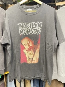 Vintage 90s Marilyn Manson Shirt God Of F**k Satans Bakesale Winterland Lunchbox - Picture 1 of 6