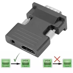 Convertidor VGA a HDMI 1080P adaptador HD con cable de audio PC para HDTV TV^θ DE - Imagen 1 de 9