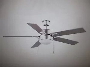 Hampton Bay 52 in. Corwin Indoor/Outdoor Silver LED Ceiling Fan with Light Kit - Picture 1 of 6