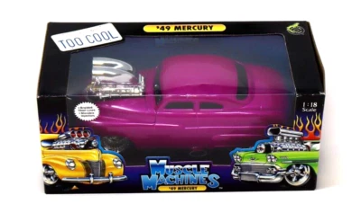 Muscle Machines 49 Mercury Braided Steel Lines Pink/Purple 1:18 Scale - NEW - Image 1 of 4