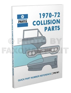 1970-1971-1972 Plymouth Body Parts Book Barracuda Cuda Duster Valiant Collision - Picture 1 of 2