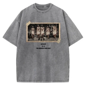 Camiseta con foto vintage de los Chicago Bulls Jordan 1996 el mejor equipo de la historia 72-10 - Imagen 1 de 12