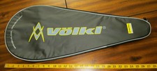 Euc Volkl Tennis Racquet Carrying Bag/Case, Zip Close Black Bag Shoulder Carry
