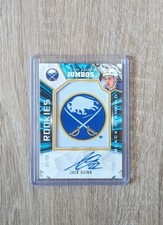 2022-23 Upper DeckTeam Logo Jumbos Patch Auto Jack Quinn Rookie RC /99