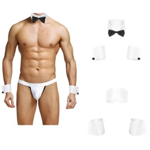 3 Stck. Sexy Herren Erwachsene Tänzerin Kostüm Manschette Kragen Cosplay Kostüm Zubehör - Bild 1 von 6