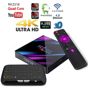 Quad Core H96 Max 4K HDR Android 9.0 Dual Wifi 5G Bluetooth 64GB/4GB DDR3 TV Box