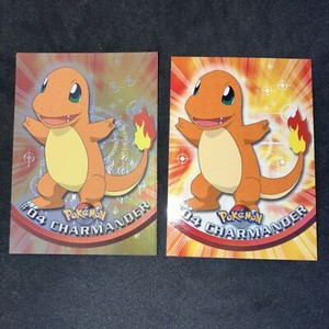 2000 Charmander Topps Pokemon Card #04 TV Animation Edition Series 3 Blue Logo