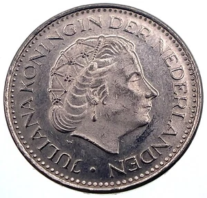 Weltmünze: 1977 Niederlande - 1 Gulden - im Umlauf (SKU 103) - Bild 1 von 4