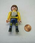 PLAYMOBIL Figure ATHLETE MAN in YELLOW HOCKEY JERSEY Brunette Dad for Family