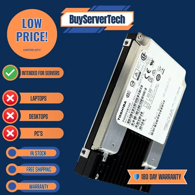 Toshiba PX05SVB160 1.6TB 2.5" SAS 12Gbps SSD UCS-SD16T123X-EP Cisco | 180 day Wa - Image 1 of 4