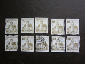 Berlin:Definitive series of castles and palaces cut,from stamp books,30 Pfg.Used - Picture 1 of 1