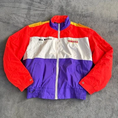 Yamaha Sportswear Vintage Racing Full Zip Multicolor Nylon Jacket Men's Size M - Image 1 of 4