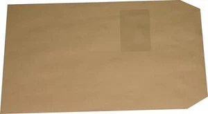 1000 St. Versandtaschen C4/A4, braun, mit Fenster Briefumschläge SK - Bild 1 von 2
