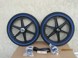 NEW 20'' BICYCLE MAGS WHEEL SET , TIRES & TUBES FOR BMX , GT, DINO, MONGOOSE, - Picture 1 of 6
