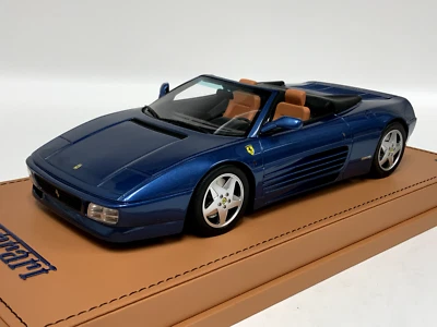 1/18 GT Spirit Ferrari 348 GTS Spider de 1993 en Tour de Francia azul AB124 Foto 1 de 4