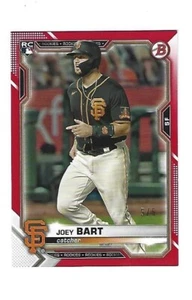 Joey Bart 2021 Bowman Red Parallel # 51 , # 5 of 5, San Francisco Giants RC - Bild 1 von 2