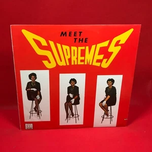 Meet The Supremes  1982 USA vinyl LP I Want a Guy Buttered Popcorn Motown record - Picture 1 of 5