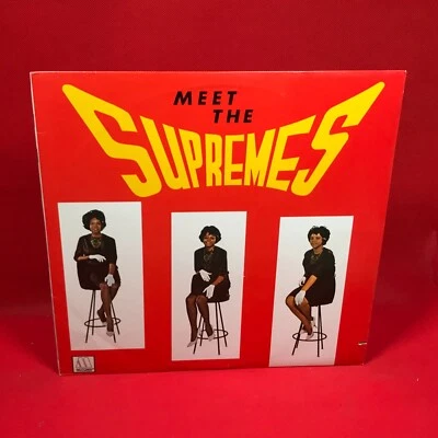 Meet The Supremes  1982 USA vinyl LP I Want a Guy Buttered Popcorn Motown record - Image 1 of 4
