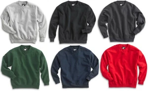 White Bear Men's Heavyweight Crew Neck Sweatshirt Long Sleeve Crewneck 1500 - Picture 1 of 8