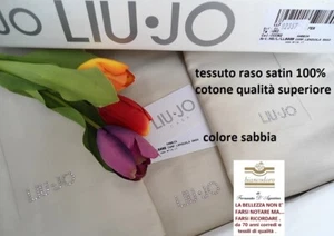 Completo lenzuola matrimoniali LIU - JO raso satin cotone 100% , colore sabbia - Bild 1 von 6