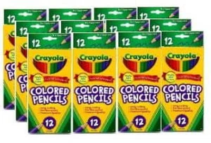 Crayola 12 Count Colored Pencils, 12 Pack Bundle, 144 Pieces, Child Ages 3+ - Picture 1 of 1
