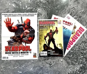 Deadpool Merc With A Mouth # 1, 2, 5 Suydam Zombie Cubierta Alto Grado + Póster Raro - Imagen 1 de 10