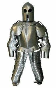 Traje Armadura Real Medieval Portátil Caballero Cruzado Disfraz de Halloween LARP/SCA - Imagen 1 de 3