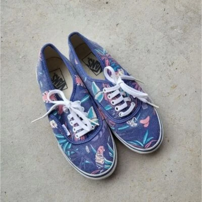 Vintage VANS Van Doren Hawaiian Print Parrot Sneakers Unisex Shoes Size 5 - Image 1 of 4
