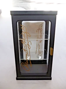 Kleine Verkaufsvitrine Benson & Hedges 2 Einsatzböden Glas und Holz - Picture 1 of 9