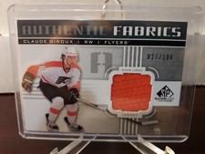 2011-12 SP Game Used Edition Authentic Fabrics #27/100 Claude Giroux #AF-CG