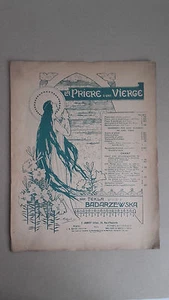 The Prayer D'Une Virgin - By Tekla Badarzewska - Publisher's Number C Joubert - Imagen 1 de 2