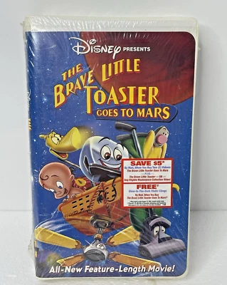 Disney The Brave Little Toaster Goes To Mars VHS Video Tape RARE NEW Sealed - Image 1 of 4