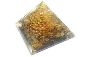 Ojo de tigre flor de la vida chakra emf protección contra la radiación orgón pirámide   - Imagen 1 de 11