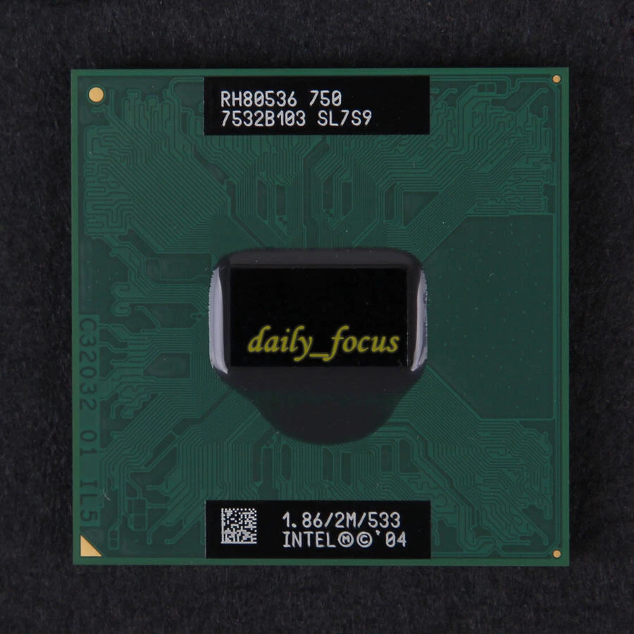 Intel Pentium M 750 SL7S9 1.86 GHz RH80536GE0362M CPU Processor 533 MHz - Image 1 of 1