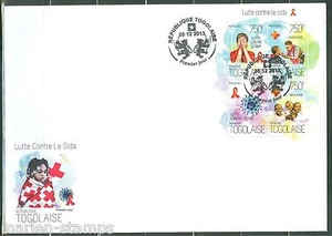 TOGO 2013 CHESS PIECES THE ROTARY INTERNATIONAL SYMBOL SHEET FDC - Picture 1 of 1