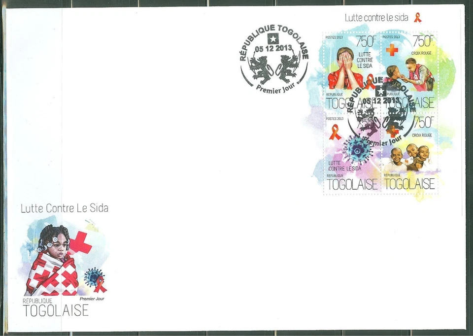 TOGO 2013 CHESS PIECES THE ROTARY INTERNATIONAL SYMBOL SHEET FDC - Image 1 of 1