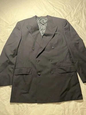 Corneliani Blazer Virgin Wool Executive Italian Black IT 52L US 46L Sport Coat - Image 1 of 4