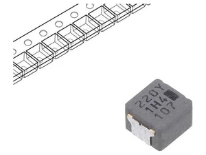 2X ETQP4M220YFN Choke: Wire SMD 22uH 6A 126mΩ ±20% ETQP4M 6.5x6x4.5mm PANASON - Picture 1 of 1