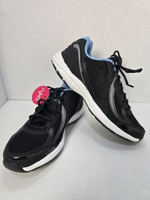 Ryka Dash 3 Zapatos para Caminar Negro/Meteorito/Azul Talla 6M NUEVO Foto 1 de 4