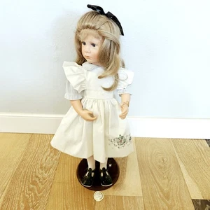 Good Kruger Julie Vinyl Doll 20" Blonde Hair Blue Eyes White Dress - Picture 1 of 9
