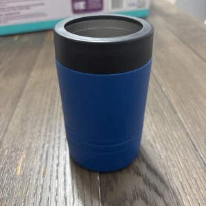 Lata aislada de acero inoxidable Coozie. 12 OZ azul y negro. Nuevo sin etiquetas - Imagen 1 de 9